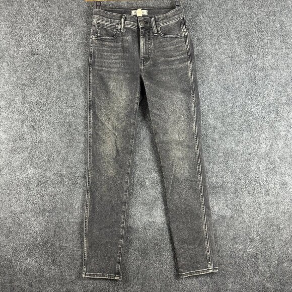 Madewell Jeans Womens 26 10 in High Rise Skinny Gray Cotton Stretch Pockets - Picture 1 of 9
